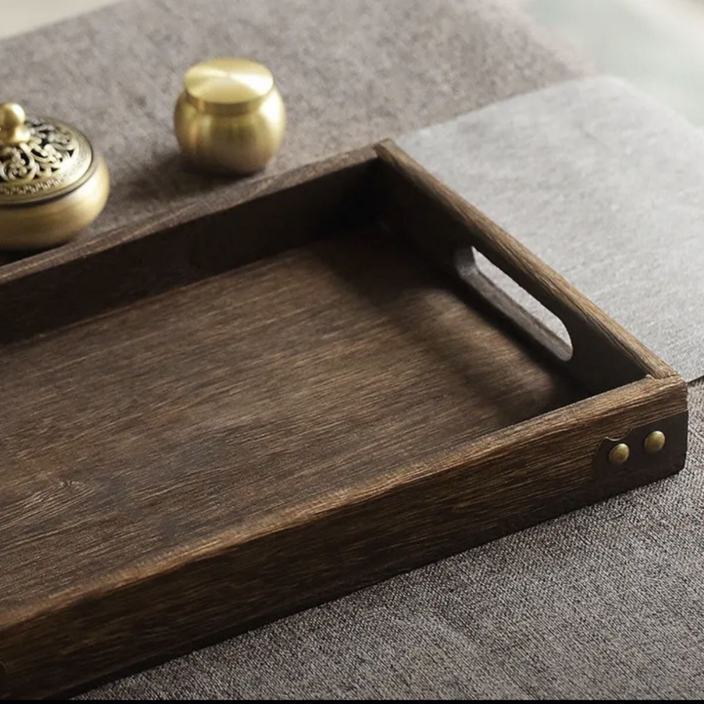 Wooden Tray to put the Incense Burner and its Accessories 32x20x4 cm