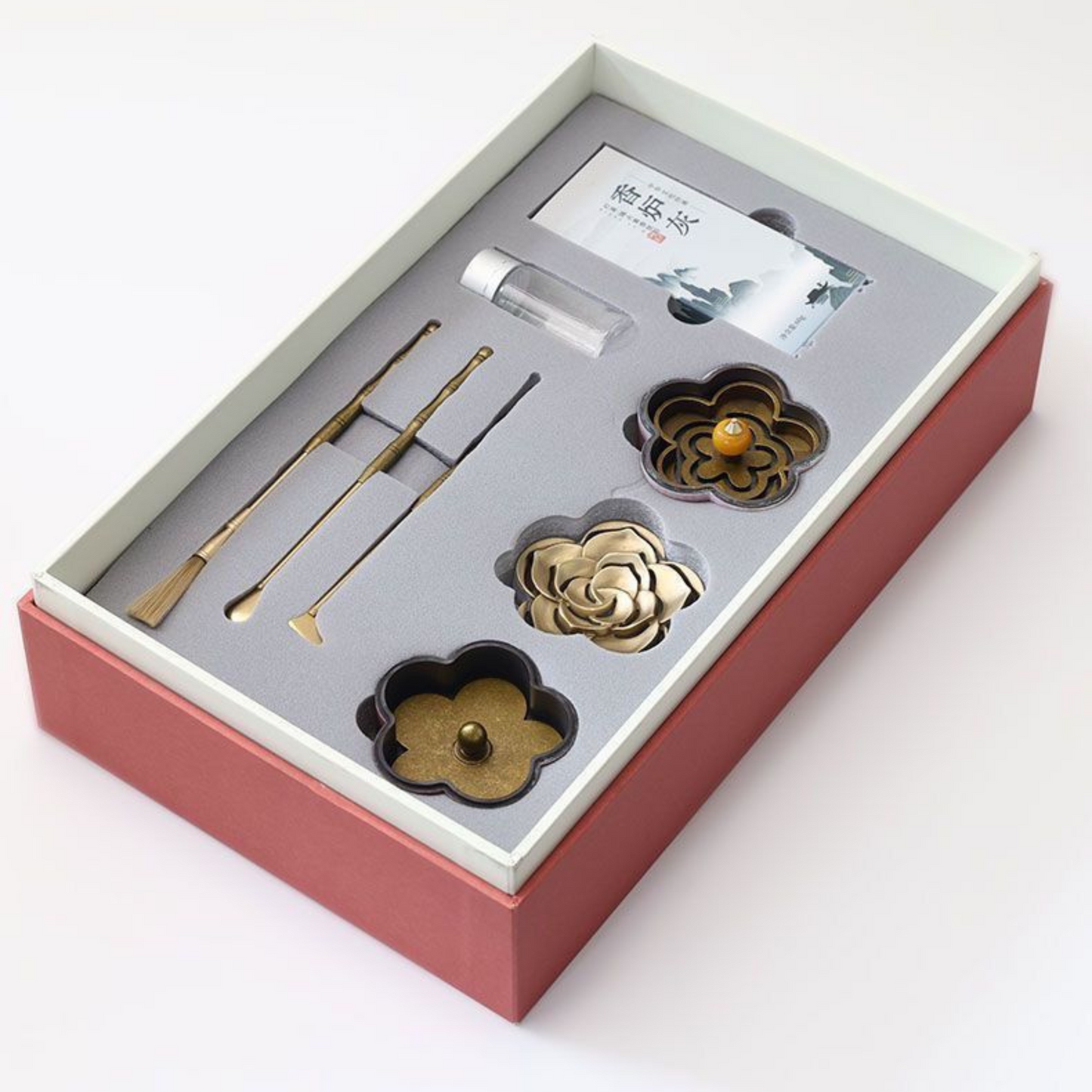 Luxury Rose Golden Flower Kit Includes White Ash (60g) and Incense (60g)